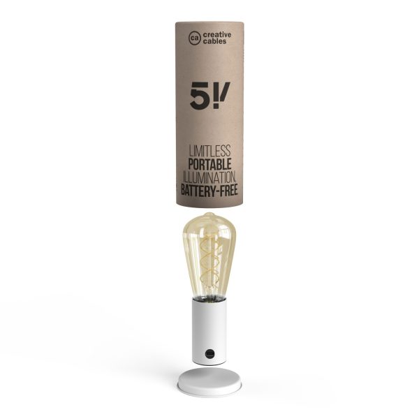 Draagbare SI! 5 volt lamp in geschenkverpakking - kleur WIT