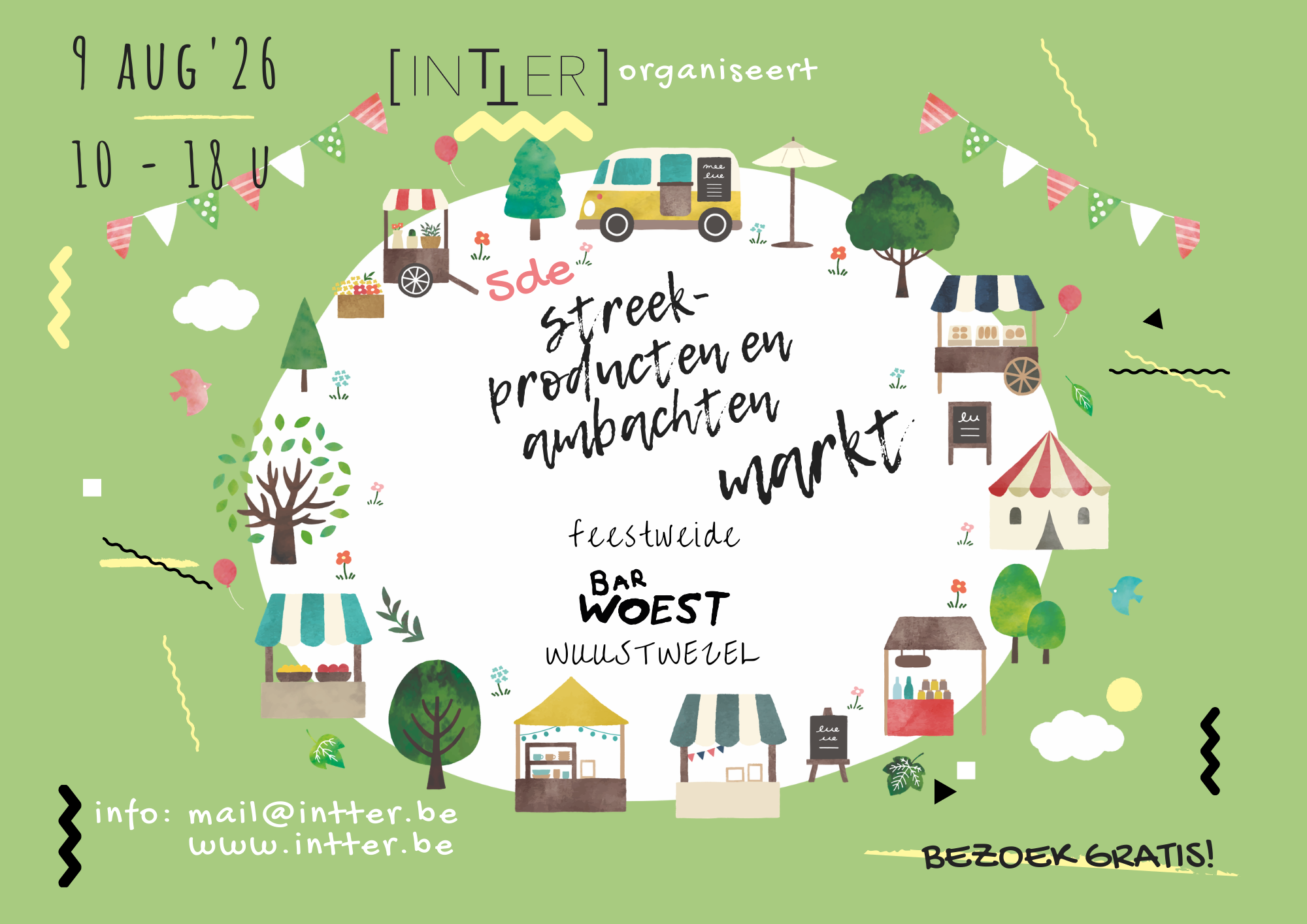 Streekproducten- en ambachtenmarkt - 9 augustus 2026